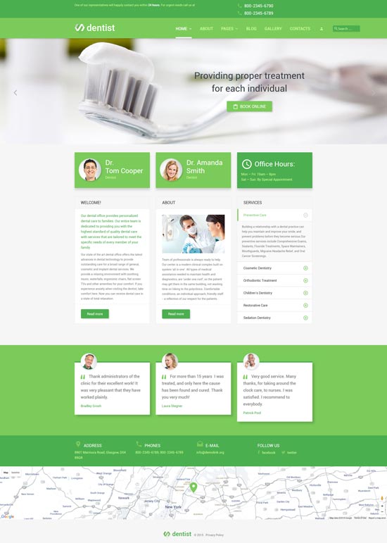 template joomla dokter gigi 55709