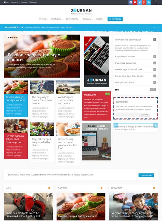 template joomla majalah berita jurnal