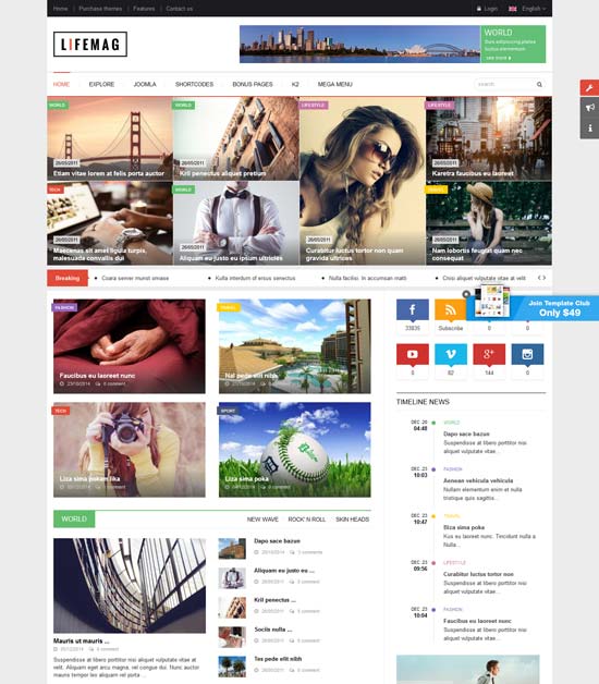 template joomla majalah lifemag