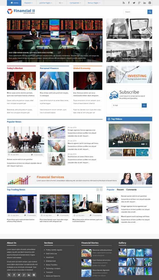 Responsif-Financial-News-Joomla-Template