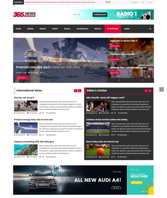 itu template joomla majalah 365news