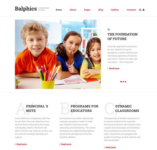 template joomla pendidikan balphics