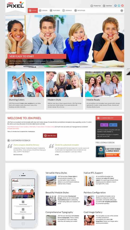 JSN-Pixel-Responsive-Education-Joomla-template