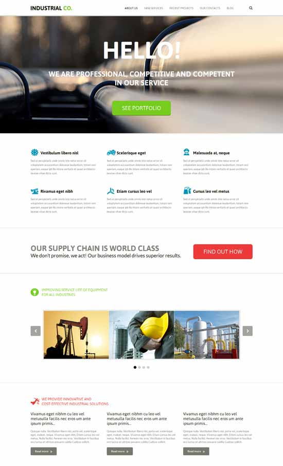 Ramah Lingkungan-Layanan-Industri-Joomla-Template