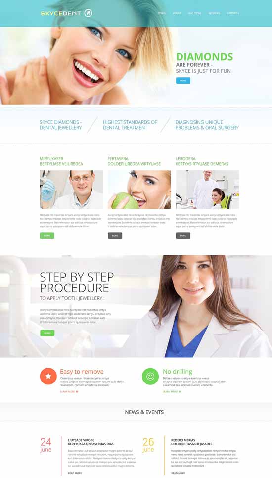 Klinik gigi-Responsif-Website-Template