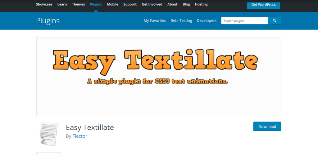 Easy Textillate 最好的 WordPress 動態文本小部件，提供插件