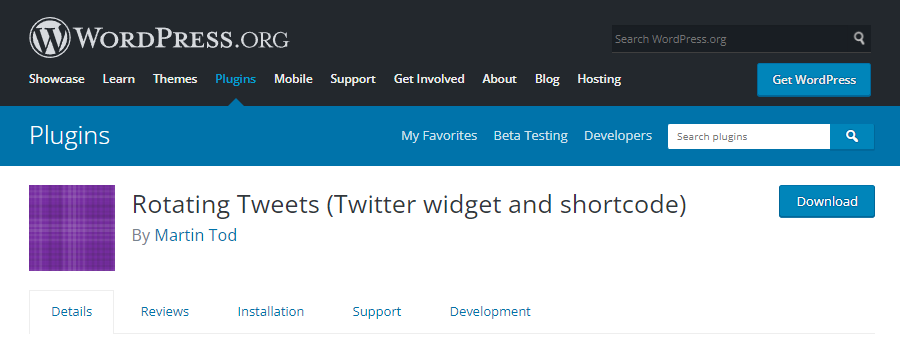 用於 WordPress 的旋轉推文 Twitter Feed 插件