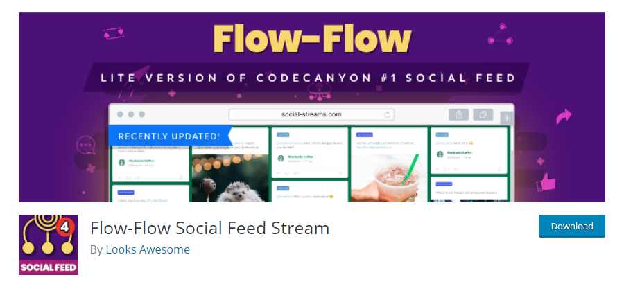 Flow-Flow Social Feed Stream Twitter Feed Plugin for WordPress