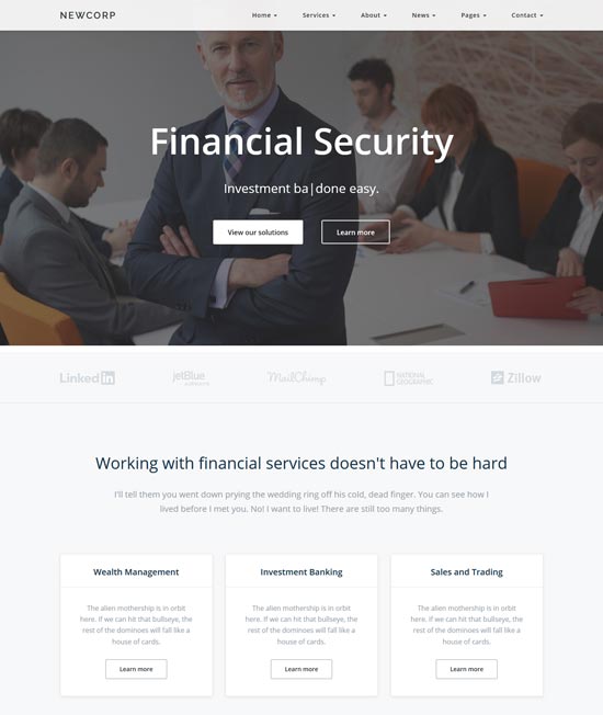 newcorp-finance-consulting-template