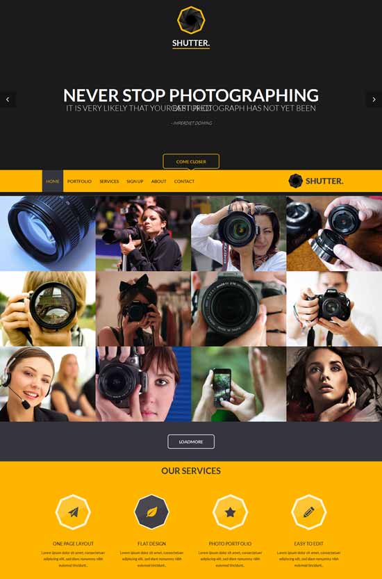 Shutter-Portfolio-Photography-Responsive-Web-Template