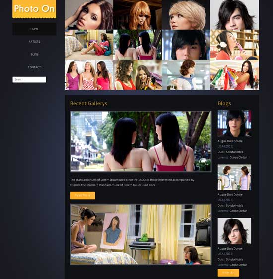 Free-Photo-Gallery-เว็บไซต์-Template