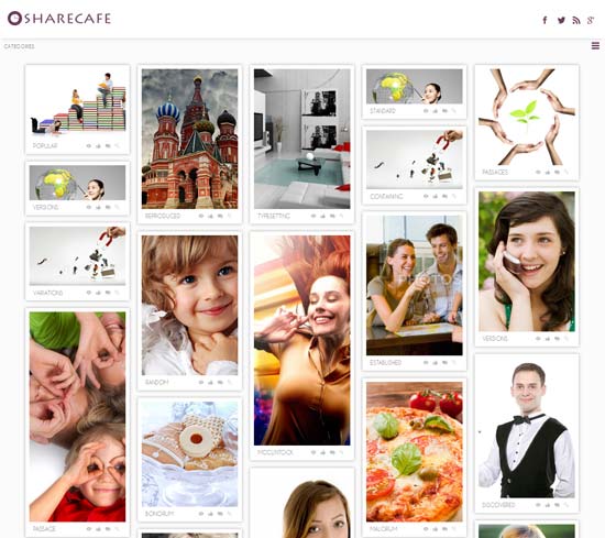 Share-Cafe-Free-Gallery-Website-Template