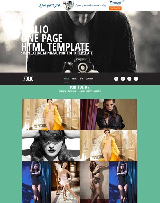 Folio-Free-Flat-Responsive-Photographer-portfolio-website-template