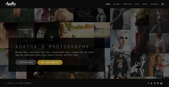 agatha-photography-website-template