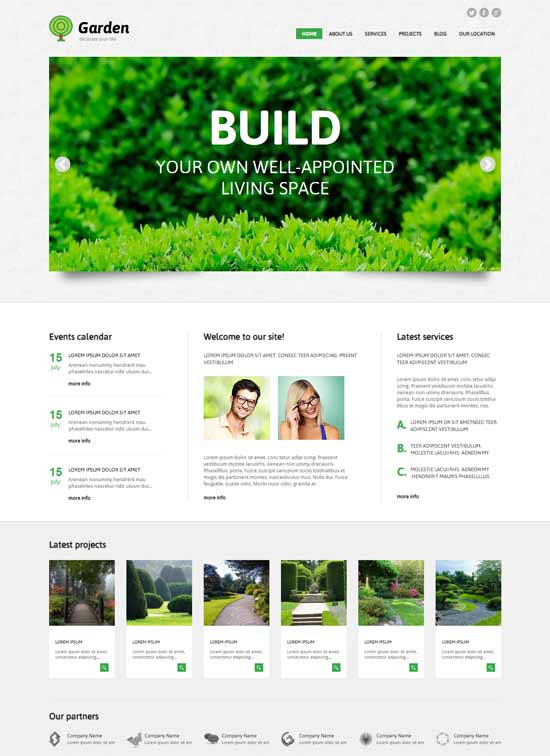 Taman-Desain-Responsif-WordPress-Desain Eksterior-Tema