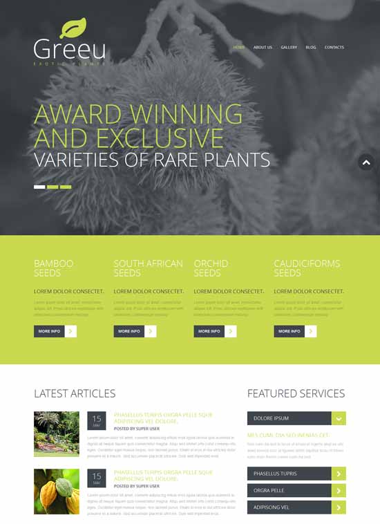 Taman-Desain-Responsif-Joomla-Desain Eksterior-Templat