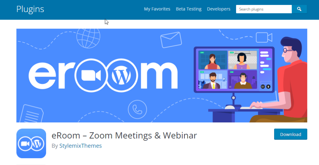 eRoom – Zoom 會議和網絡研討會 將 Zoom 會議集成到 WordPress 網站的最佳插件