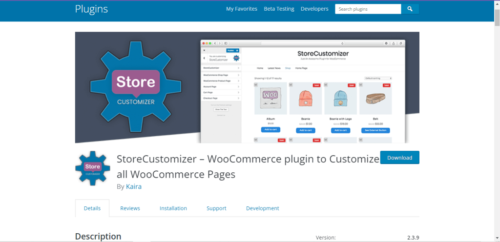 StoreCustomizer WooCommerce 我的帳戶自定義插件