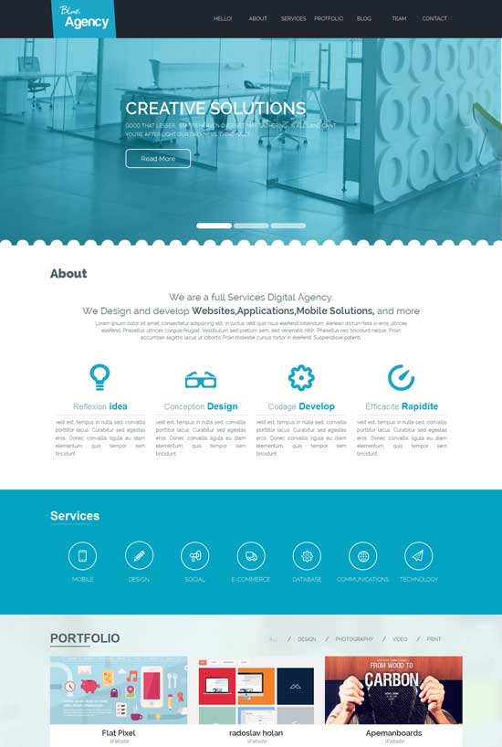 Blue-Agency-Free-Corporate-Business-Responsive-website-template