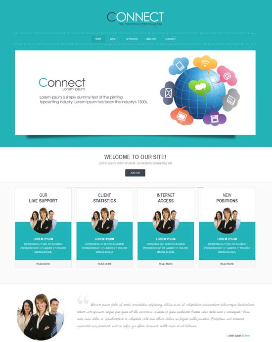 Connect-Free-Corporate-Business-网站-模板