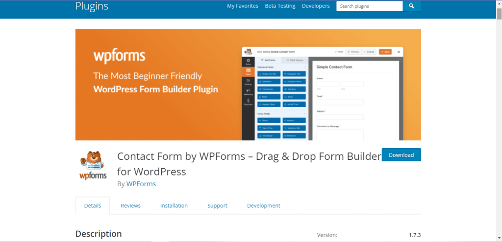 用於 WordPress 的 WPForms 用戶註冊插件