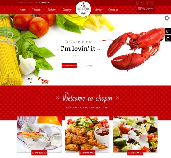 ธีมร้านอาหาร leo chopin prestashop