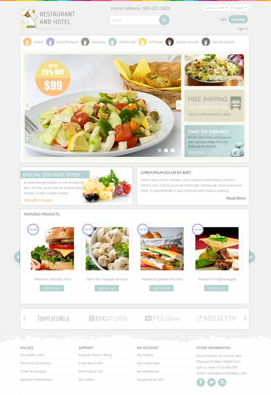 ร้านอาหาร-Prestashop-Responsive-Theme