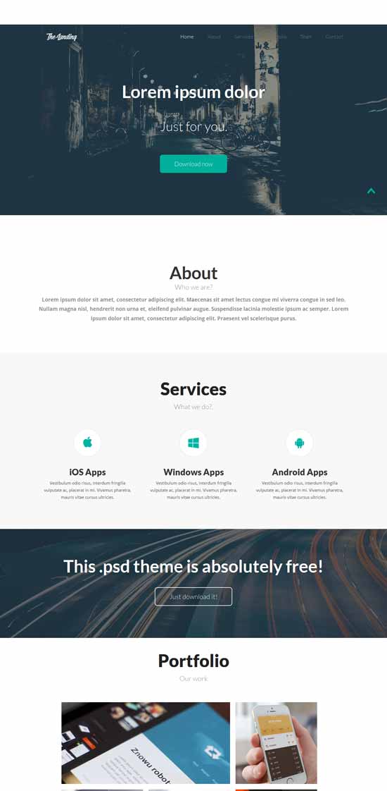 Landing-Page-Flat-Bootstrap-template