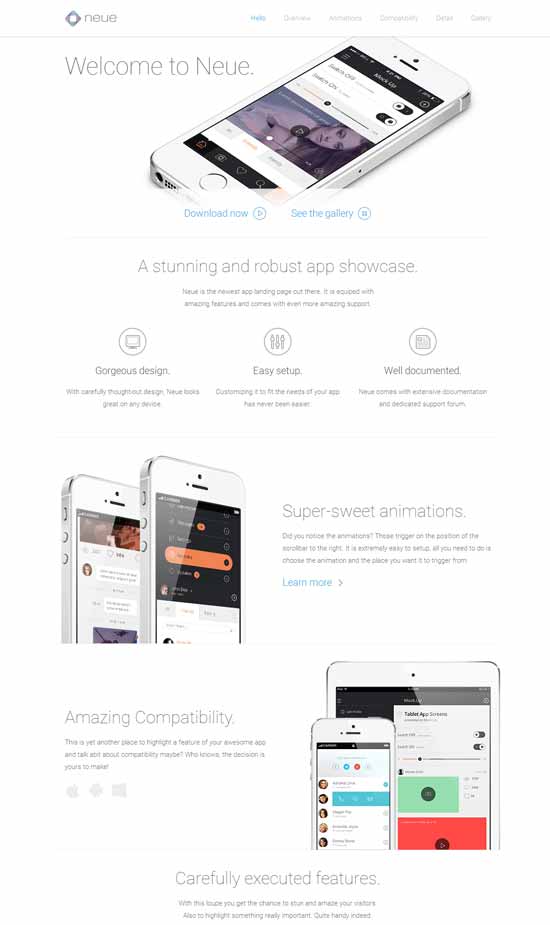 Neue-App-Landing-Page-template