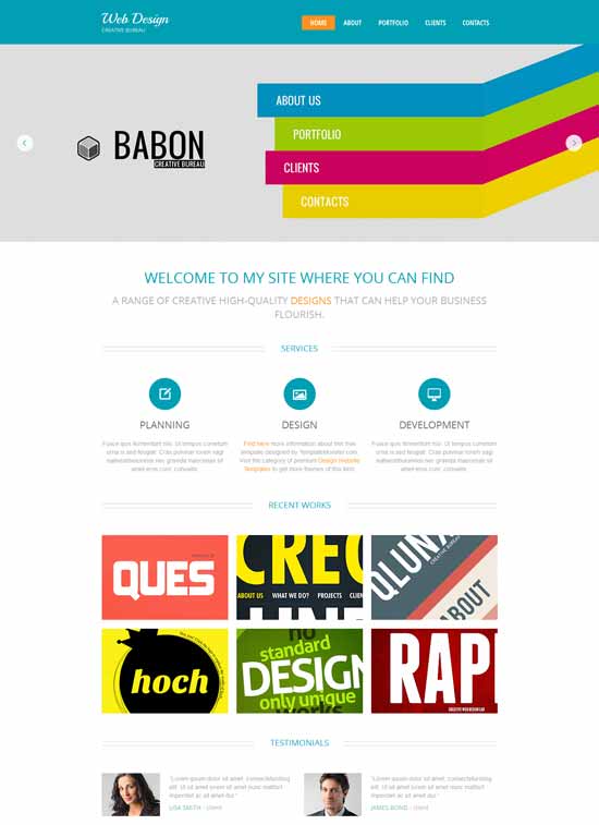 Free-Design-Studio-HTML5-Template-Babon