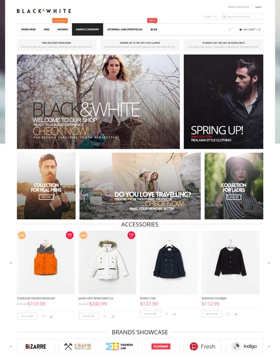 สีดำ-ขาว-ตอบสนอง-Retina-Magento-Theme