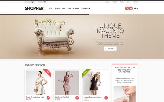 Shopper - Magento Theme, Responsive Retina Ready