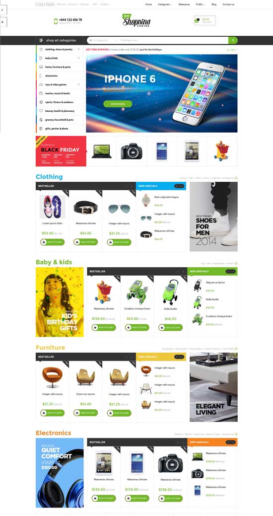 New-Shopping-Prestashop-테마