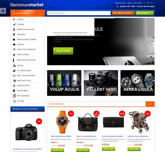 Electronues - Responsive PrestaShop Theme