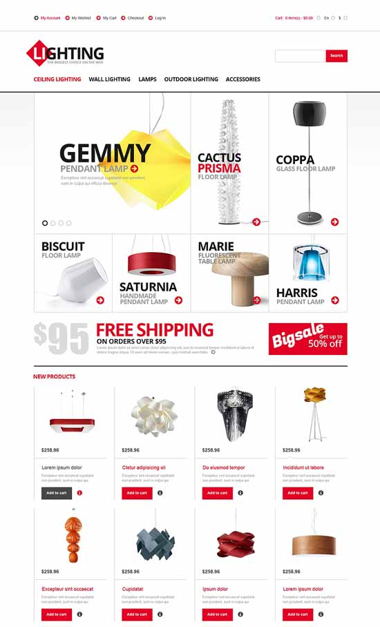 ตกแต่งบ้าน-ตอบสนอง-Magento-Furniture-Theme