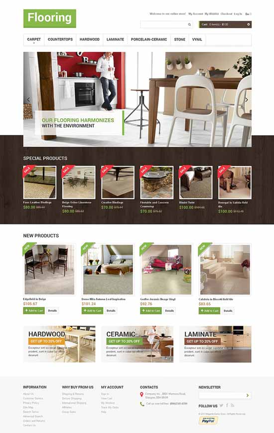 วัสดุปูพื้น-ร้านค้า-Magento-Furniture-Theme