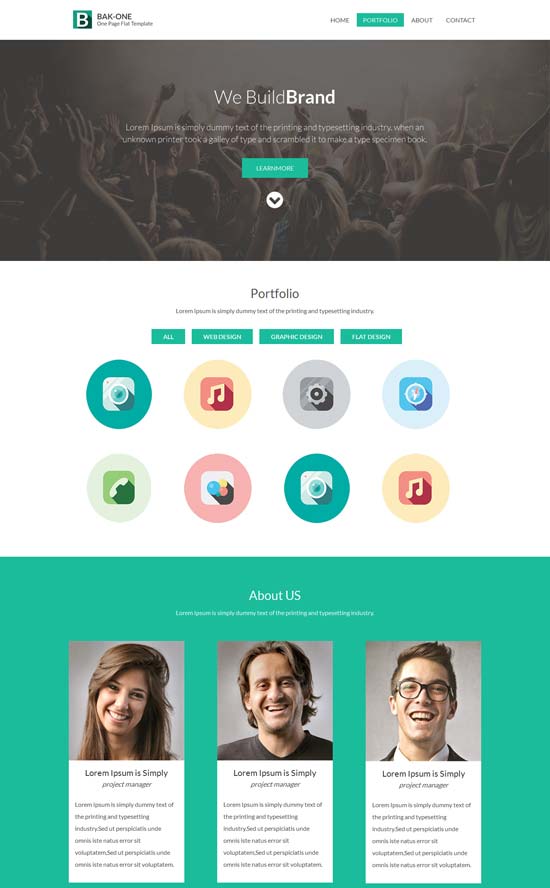 Bak-One-singlepage-Flat-Corporate-Responsive