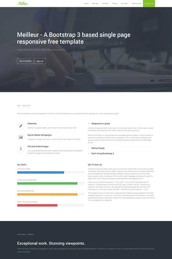 ฟรี One-Page-HTML-CSS-Website-Template