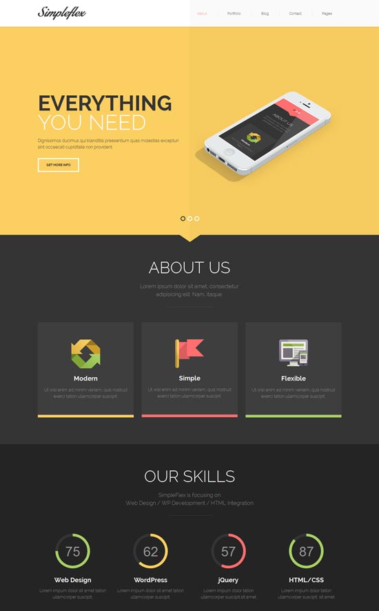 Simpleflex-OnePage-&-MultiPage-Flat-HTML-templat