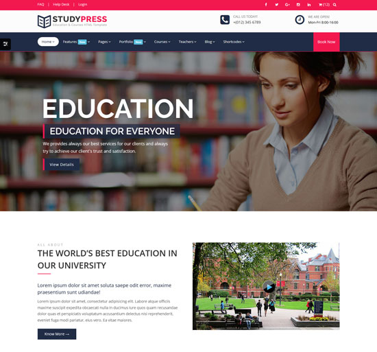 studypress-education-html5-模板