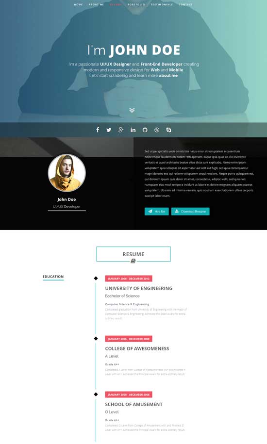 Intima-Clean-Responsive-Resume-Template