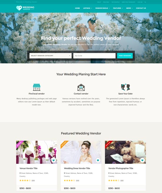 زفاف-بائع- html-template