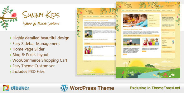 Sunny Kids Creative WooCommerce