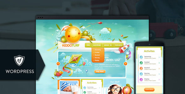 KiddoTurf - ธีม WordPress สำหรับเด็ก