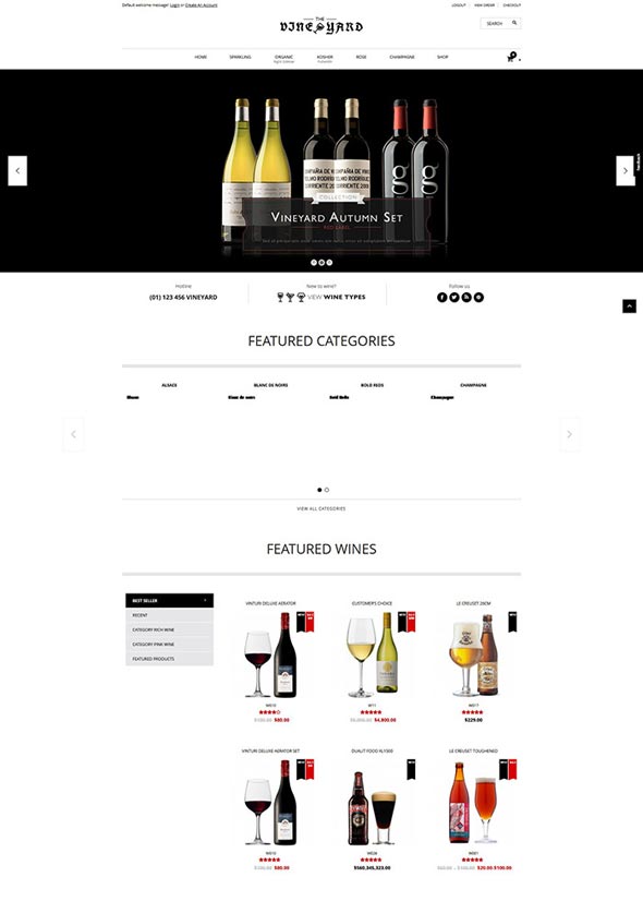 Duyarlı WooCommerce Teması - WineStore