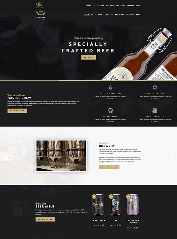 Craft Beer Nation- WooCommerce Teması