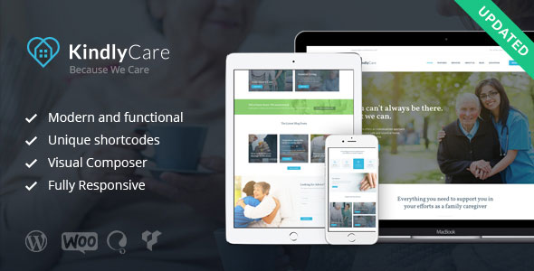 KindlyCare - Kıdemli Bakım ve Medikal WordPress Teması