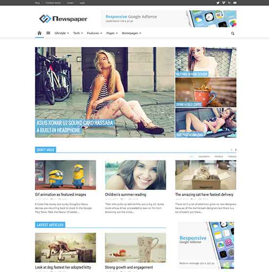 Newspaper WordPress theme