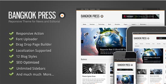 Bangkok Press News and Editorial WordPress Theme