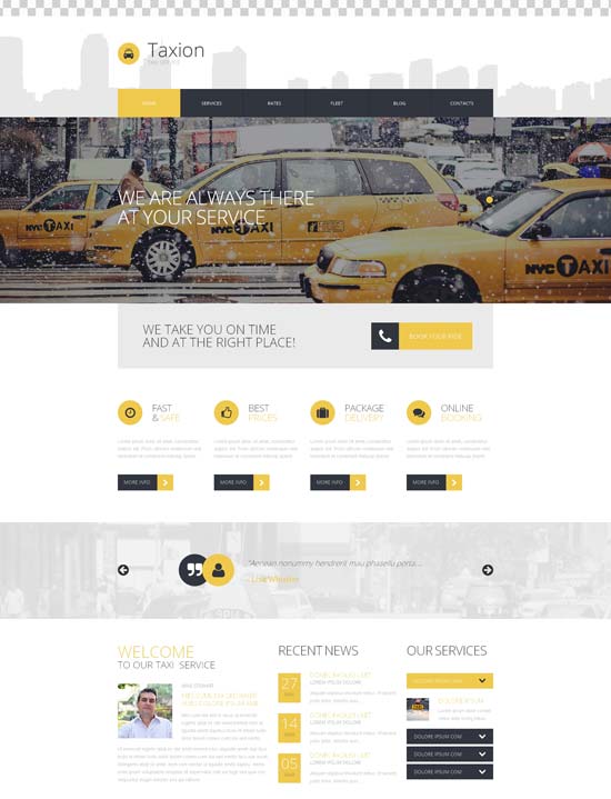 tema wordpress taxi veloce furioso